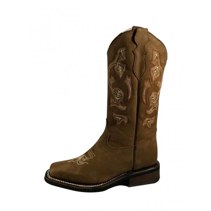 Botas Vaqueras Cowgirl Braford Rodeo Ocre